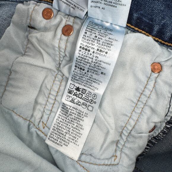 Levi's 501 Jeans Mens 34x32 (34x30 ACTUAL) Original Fit Button Fly Blue Denim - Picture 8 of 11